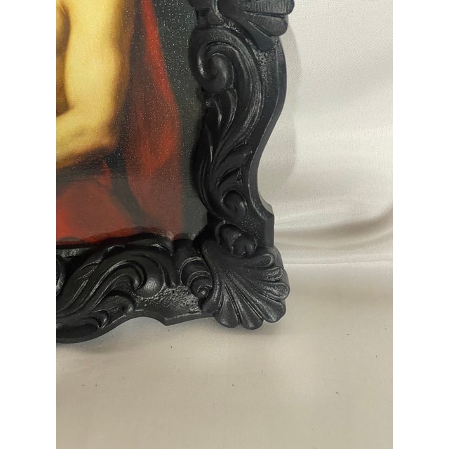 Ecce Homo After Bartolomé Esteban Murillo Print in Sculptural Praying Hands Frame For Sale - Image 9 of 11