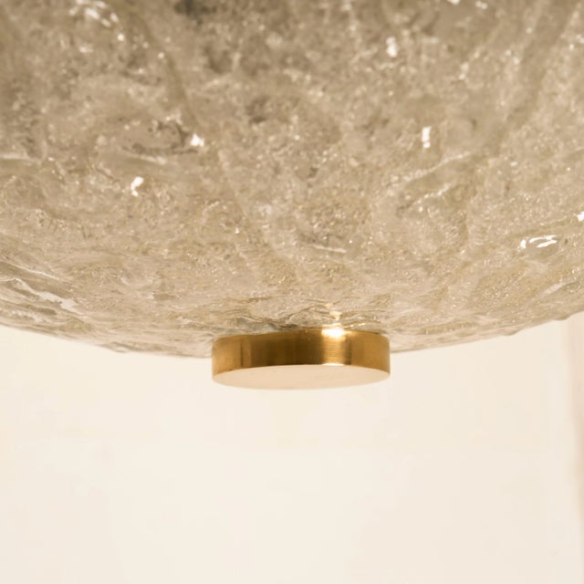 Massive Bubble Blown Murano Glass Flush Mounts or Wall Lights, 1960s For Sale - Image 3 of 12