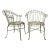 Mid-Century French Wrought Iron Garden Chairs in the Style of Mathieu Matégot - A Pair For Sale