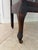 Brown Antique Mahogany Wood Glass Curio Display Cabinet For Sale - Image 8 of 9