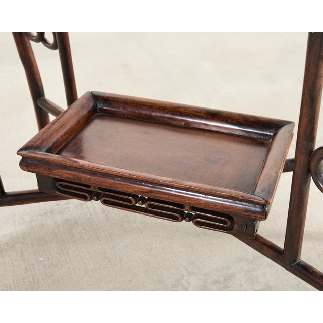 Chinese Export 20th Century Qing Dynasty Folding Tray Table For Sale - Image 10 of 18
