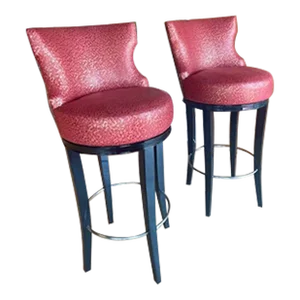 George Cameron Nash Swivel Bar Stools - Set of 2