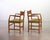 Set of Town Hall Wooden Armchairs by Hans Wegner for Plan Mobler, Denmark, 1947 For Sale - Image 4 of 18