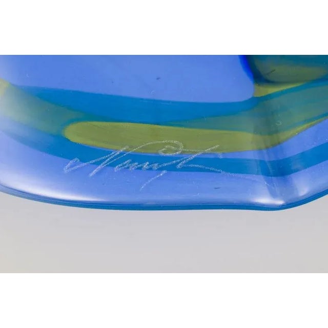 Czech Organic Art Glass Bowl, Late 20th Century For Sale - Image 6 of 8