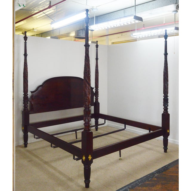 King Bed by Stickley - Williamsburg Collection. Store item #413. It is massive and heavy.