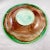 Late 19th Century English Majolica Green Rimmed Round Begonia Leaf Plate, Circa 1870-80 For Sale - Image 5 of 6
