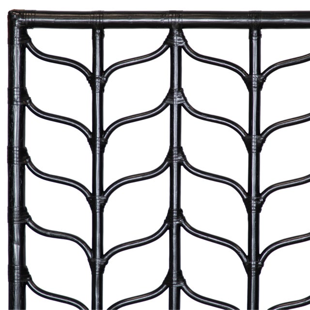 David Francis Ivy Standard Bed Twin, Black For Sale - Image 4 of 5