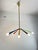 Mid-Century Sputnik 8-Arm Brass and Colored Enamel Chandelier in the style of Arredoluce, 1950s For Sale - Image 6 of 15