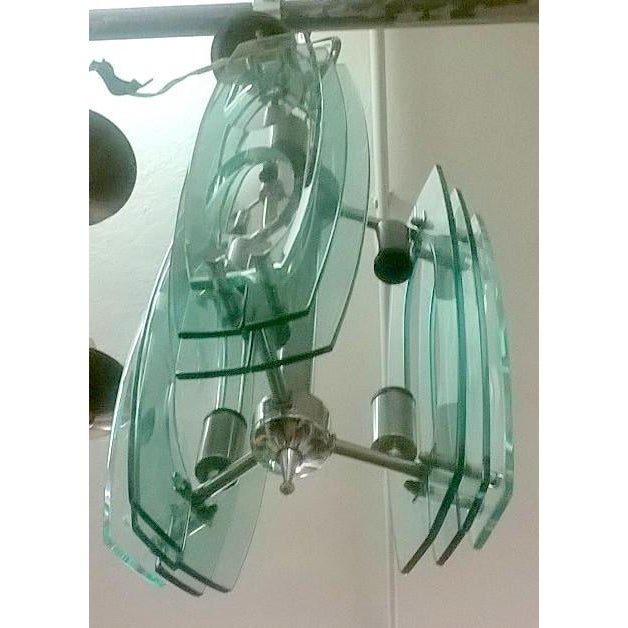Green Italian Pendant Lamp from Veca, 1960s For Sale - Image 8 of 10