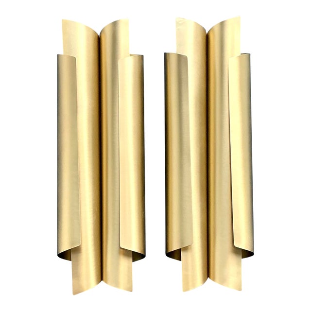 Vintage Boho Brabbu “Cyrus” Double Cylinder Wall Light Sconce - A Pair For Sale