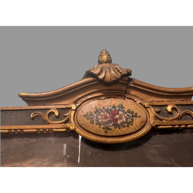 Antique Victorian Lithograph Reproduction Print of Two Ladies in an Art Deco Frame For Sale - Image 4 of 9