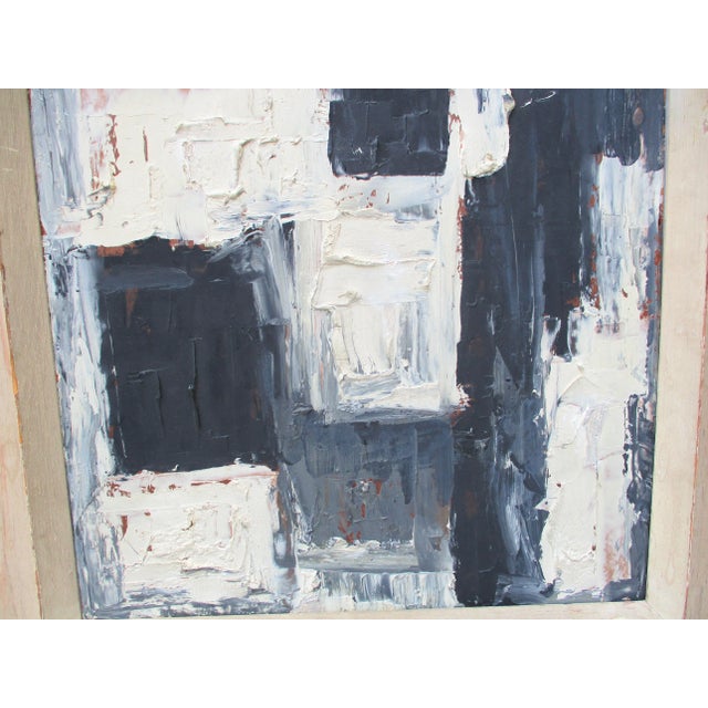 Vintage 1960's Abstract Expressionist Oil on Panel For Sale - Image 4 of 6