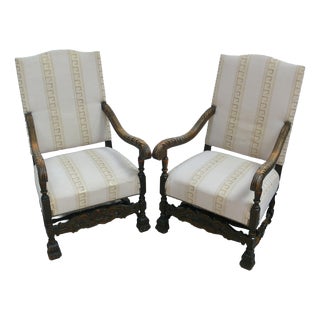 Antique Armchairs, Germany, 1890s, Set of 2 For Sale