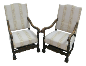 Antique Armchairs, Germany, 1890s, Set of 2