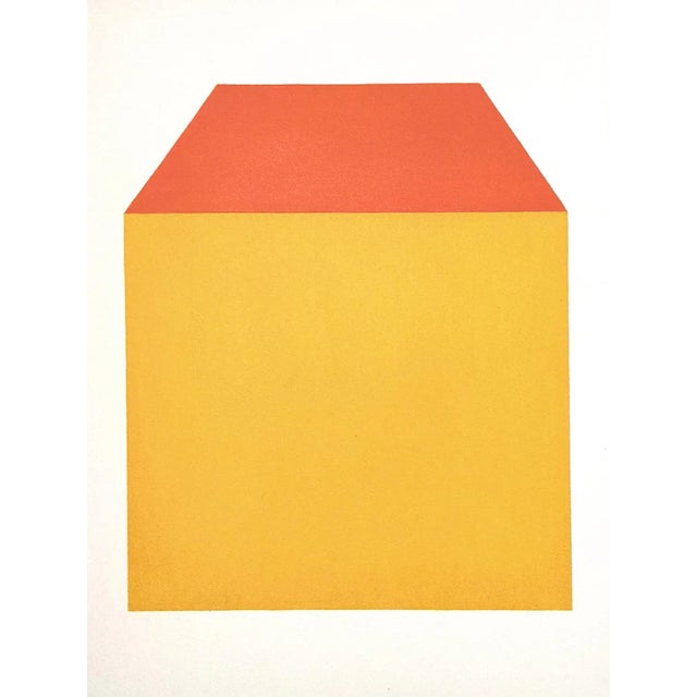 "Façade" Contemporary Minimalist Geometric Oil Painting by Shyun Song For Sale