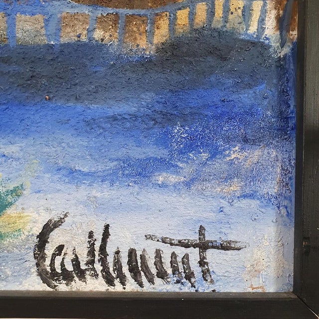Carl Lennart Wikström, Abstract City Landscape, 1970s, Oil on Panel For Sale - Image 16 of 18