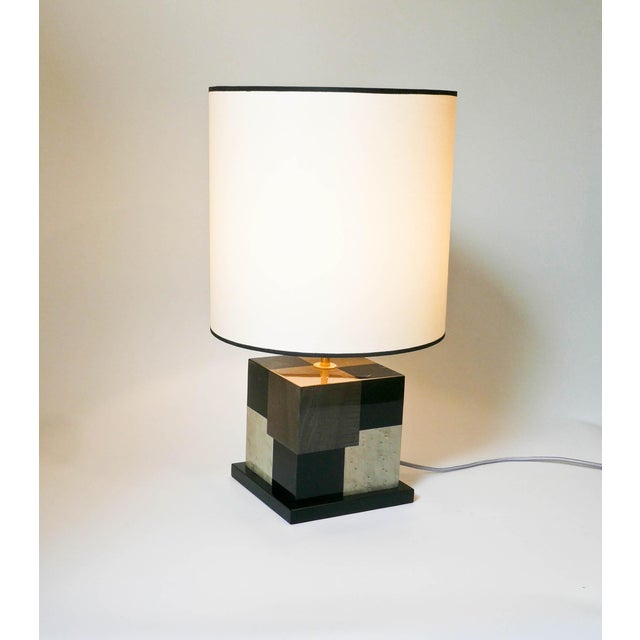 Not Yet Made - Made To Order Black and Grey Sycamore Table and Desk Lamp Cubes by Aymeric Lefort For Sale - Image 5 of 18