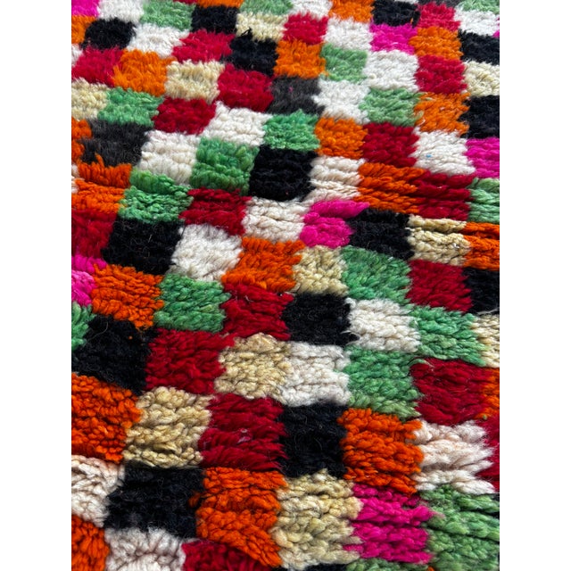 Bauhaus Moroccan Boujad Runner Rug, 1990 For Sale - Image 3 of 8