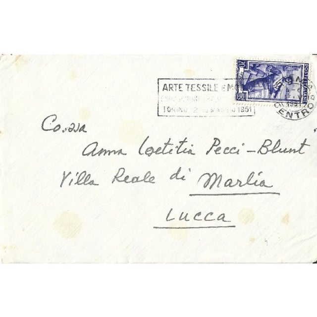 This Lot of Manuscripts by Afro Basaldella to the Countess Anna Laetitia Pecci Blunt is composed by three autograph card...