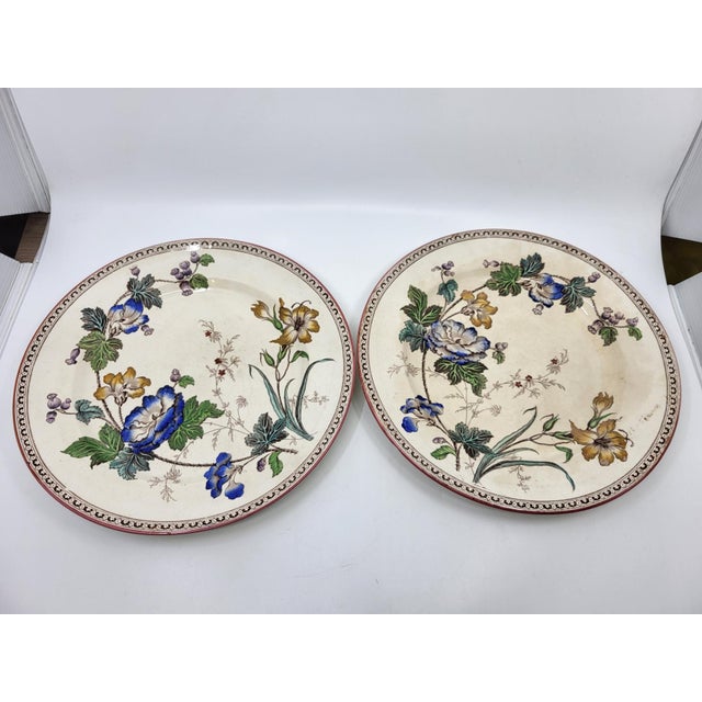 Antique Victorian Plates by Brownfield & Sons, 1880, Set of 8 For Sale - Image 11 of 17