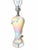 Iridescent Pearlescent Spiral Ribbon Table Lamp With Clear Tiered Base For Sale - Image 11 of 17