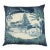 Jim Thompson Blue & White Chinoiserie Style Throw Pillow For Sale