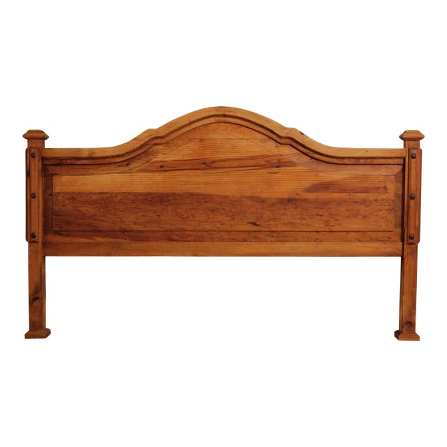 Southwest Rustic Pine King Headboard Chairish