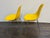 Modernica Case Study Fiberglass H-Base Side Chairs, Pair For Sale - Image 4 of 12