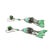 Art Deco Green Glass Beaded Tassel Earrings, 1920s, Set of 2 For Sale - Image 6 of 8