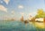 Albert Ferdinand Duprat, View of the Venetian Lagoon, Oil on Canvas For Sale - Image 3 of 8
