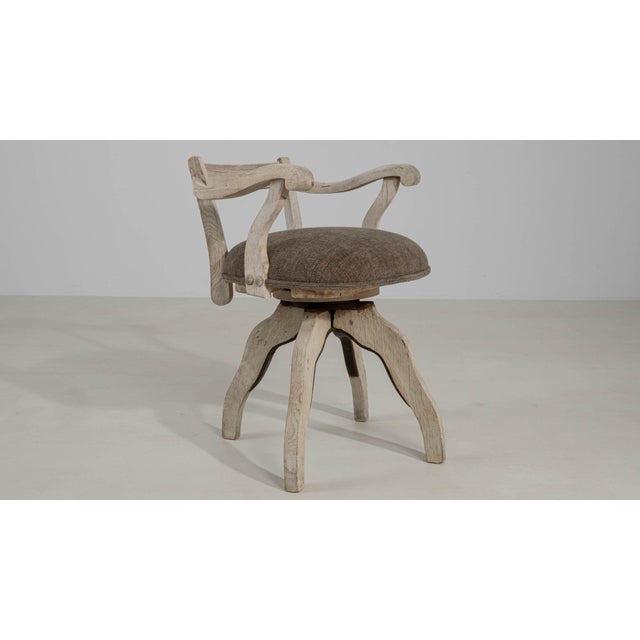 19th Century France Antique White Wood Armchair For Sale - Image 11 of 11