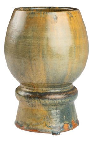 Glazed Stoneware Ceramic Vase by Abbé Pacton, 1890s