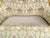 Late 20c Handcrafted Louis XVI Gold Beech Silk Cotton Settee For Sale - Image 9 of 11