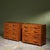 Cognac Leather WoodHeight 89.5 cm / 35.2 in Width 100 cm / 39.4 in Depth 50 cm / 19.7 in A pair of chests of drawers...