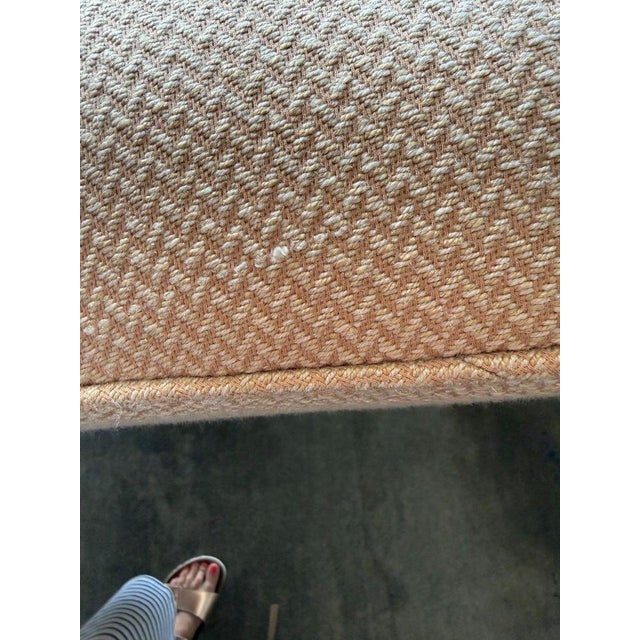Textile Triple Hump Sofa For Sale - Image 7 of 9