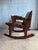 1960s Vintage Angel Pazmino Rocking Chair - Hand Tooled Leather Ecuador For Sale - Image 5 of 7