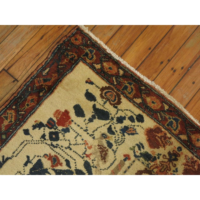 An authentic 20th century Persian Pictorial rug with what looks like a hebrew inscription.