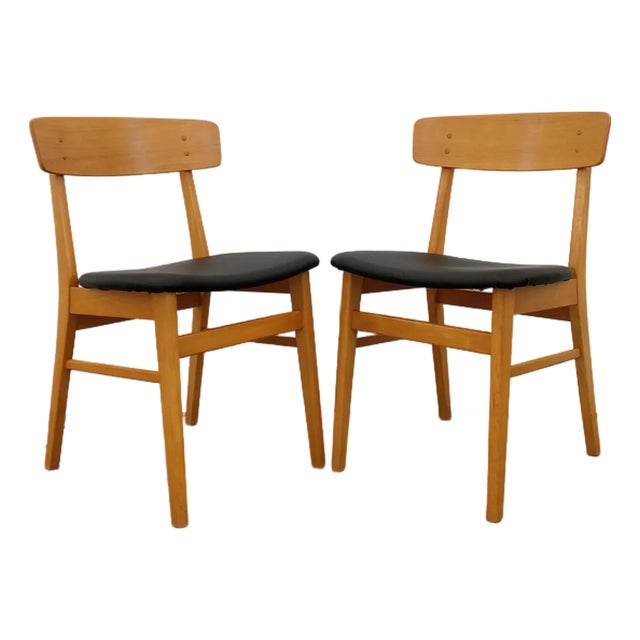 Pair of Vintage Danish Modern Dining Chairs by Farstrup For Sale