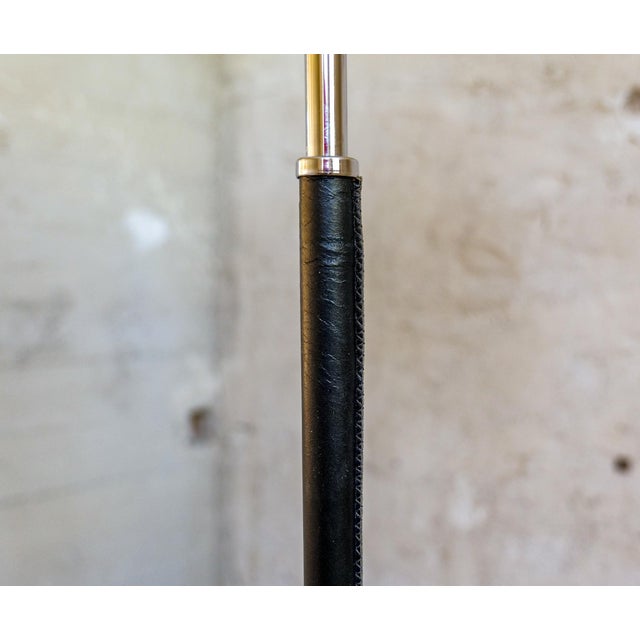 Mid-Century Leather Chrome and Floor Lamp from Atelje Lyktan, Sweden, 1960s For Sale - Image 9 of 18