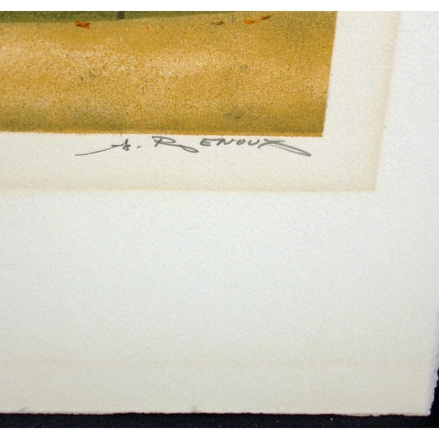 Andre Renoux "Le Square Viviani" Lithograph Unframed Make Offer! For Sale In Denver - Image 6 of 6