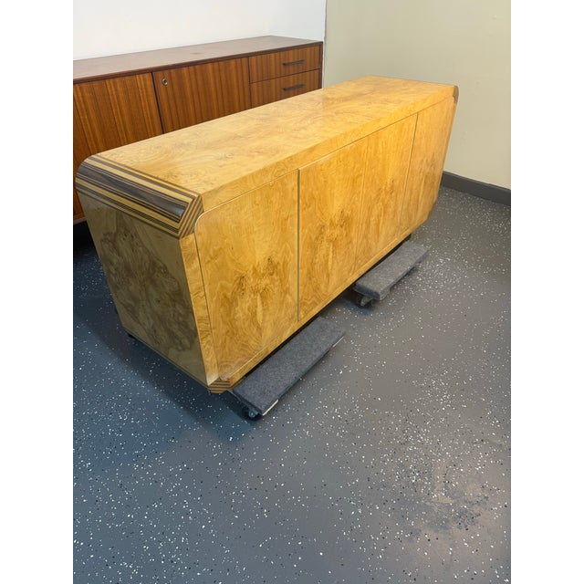 Henredon 1970s Henredon Scene Two Collection Burled Olive Wood Credenza For Sale - Image 4 of 12