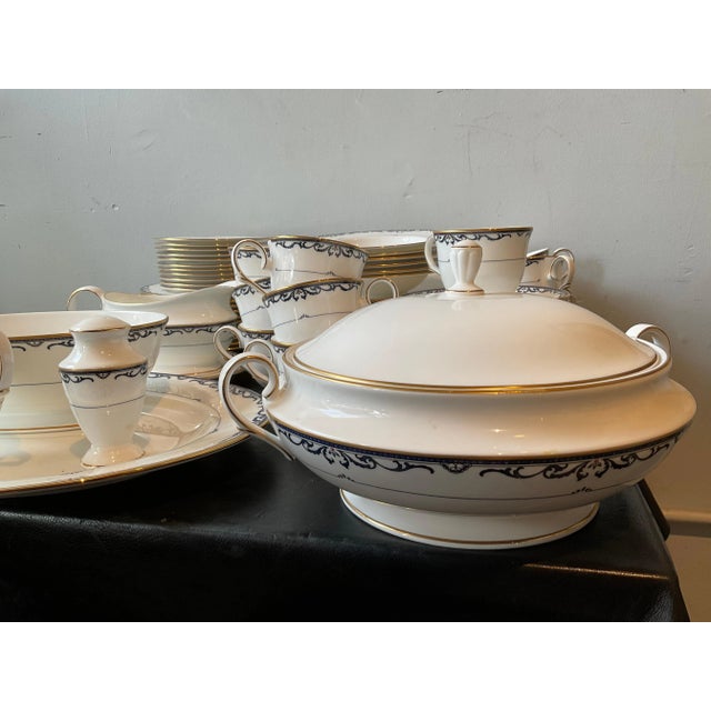 Mid-Century Modern Early 21st Century Lenox Royal Scroll Dinnerware Set - 67 Pieces For Sale - Image 3 of 10