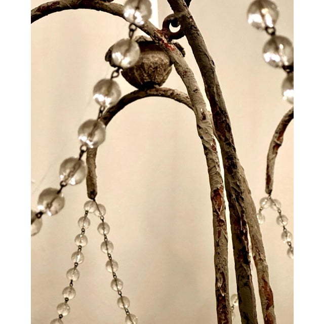 Niermann Weeks Niermann Weeks 12-Light Italian Style Iron Chandelier With Chain Swags For Sale - Image 4 of 12
