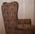 Vintage Wingback Armchair with Claw & Ball Feet and Kilim Style Upholstery For Sale - Image 16 of 18
