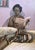 Head in Stillness, Unique 21st Century Acrylic Painting, Popoola Victor (2025) For Sale