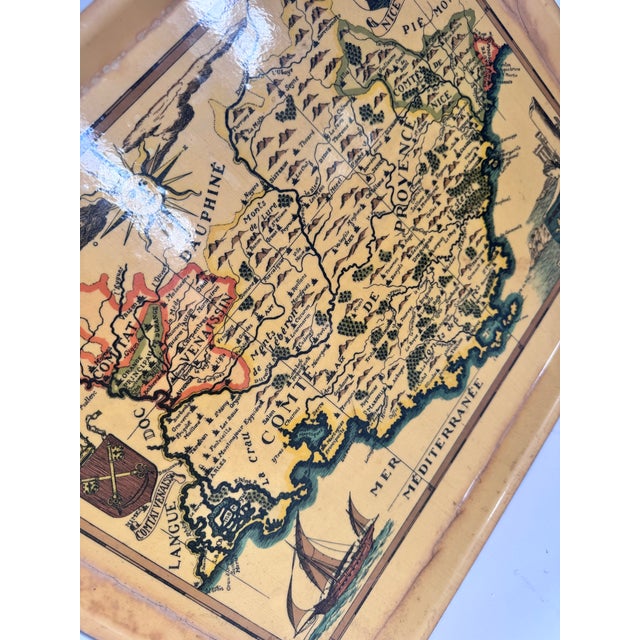Large Vintage Provence France Tray For Sale In Charleston - Image 6 of 8