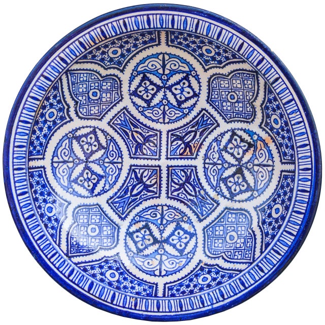 Ceramic Bowl W/ Arabesque Pattern For Sale - Image 12 of 12