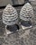 Pair of Vintage Weathered Pinecone Garden Finials For Sale In West Palm - Image 6 of 11
