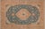 Shabby Chic 1990's Vintage Teal/Brown Wool Rug - 9'8'' X 12'9'' For Sale - Image 9 of 10