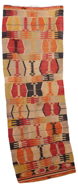 Vintage Turkish Kilim Rug in Wool